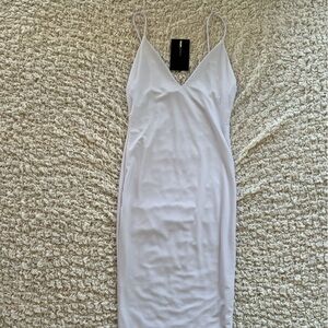 White Fashion Nova “simple kind of life” dress
